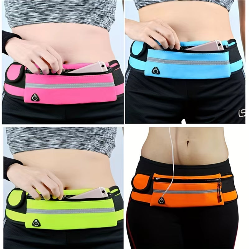 Ultimate Sport Running Waist Bag for Men and Women - Comfortable Gym Fanny Pack with Safety Tape & Versatile Phone Case for Active Lifestyle