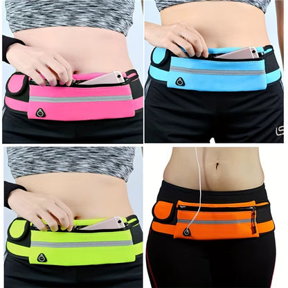 Ultimate Sport Running Waist Bag for Men and Women - Comfortable Gym Fanny Pack with Safety Tape & Versatile Phone Case for Active Lifestyle