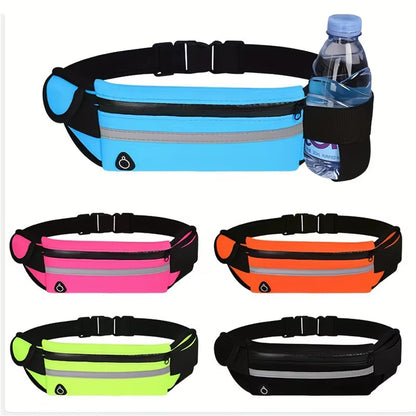 Ultimate Sport Running Waist Bag for Men and Women - Comfortable Gym Fanny Pack with Safety Tape & Versatile Phone Case for Active Lifestyle