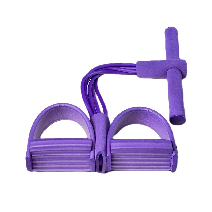 Get Fit Anywhere with Our 6-Tube Elastic Yoga Pedal Resistance Band – Perfect for Abdominal, Waist, Arm, and Leg Stretching!