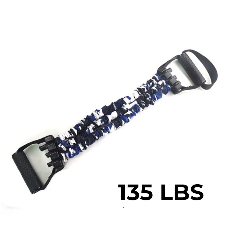 Elevate Your Fitness Routine with the 3-Way Natural Latex Resistance Band - Adjustable Arm Strength Tension Device for Comprehensive Chest Training!