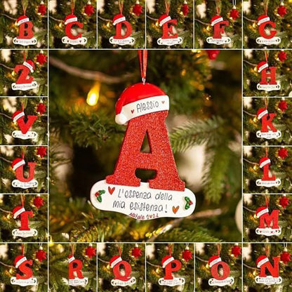 English Letters Christmas Letters Decorative Pendant