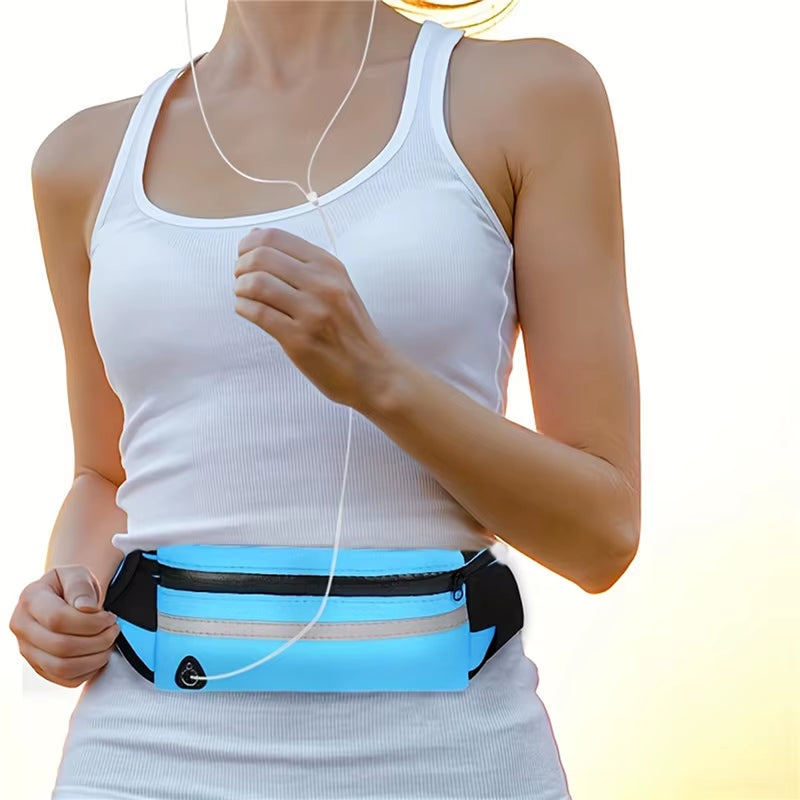 Ultimate Sport Running Waist Bag for Men and Women - Comfortable Gym Fanny Pack with Safety Tape & Versatile Phone Case for Active Lifestyle